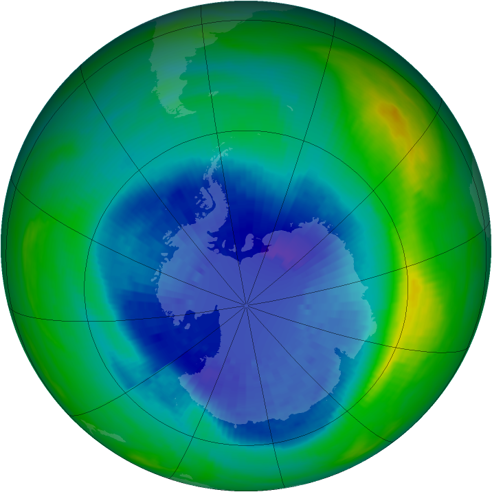 Ozone Map 1989-09-13